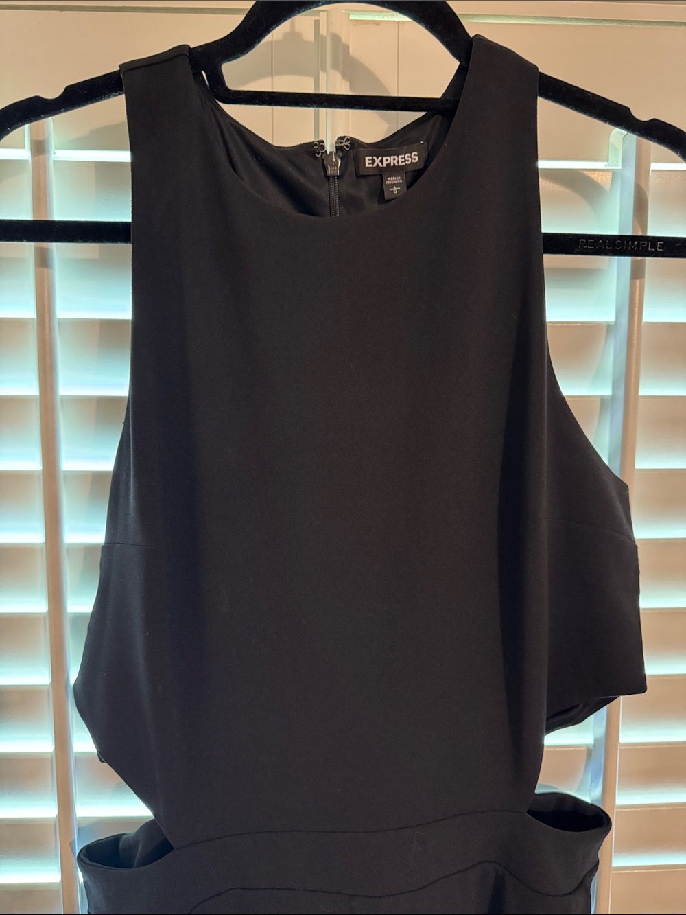 Express Black Cutout Wide-Leg Jumpsuit - Picture 2 of 5